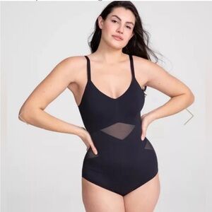 Honeylove Women's Cami Bodysuit sz XL, black (P2)